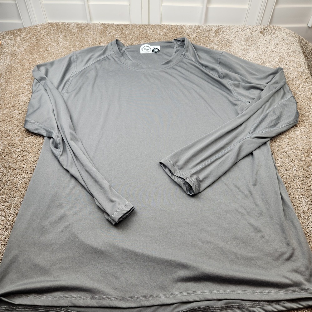 Lizardhead Outdoors Mens 2XL Grey UV Protection Long Sleeve Performance Shirt
